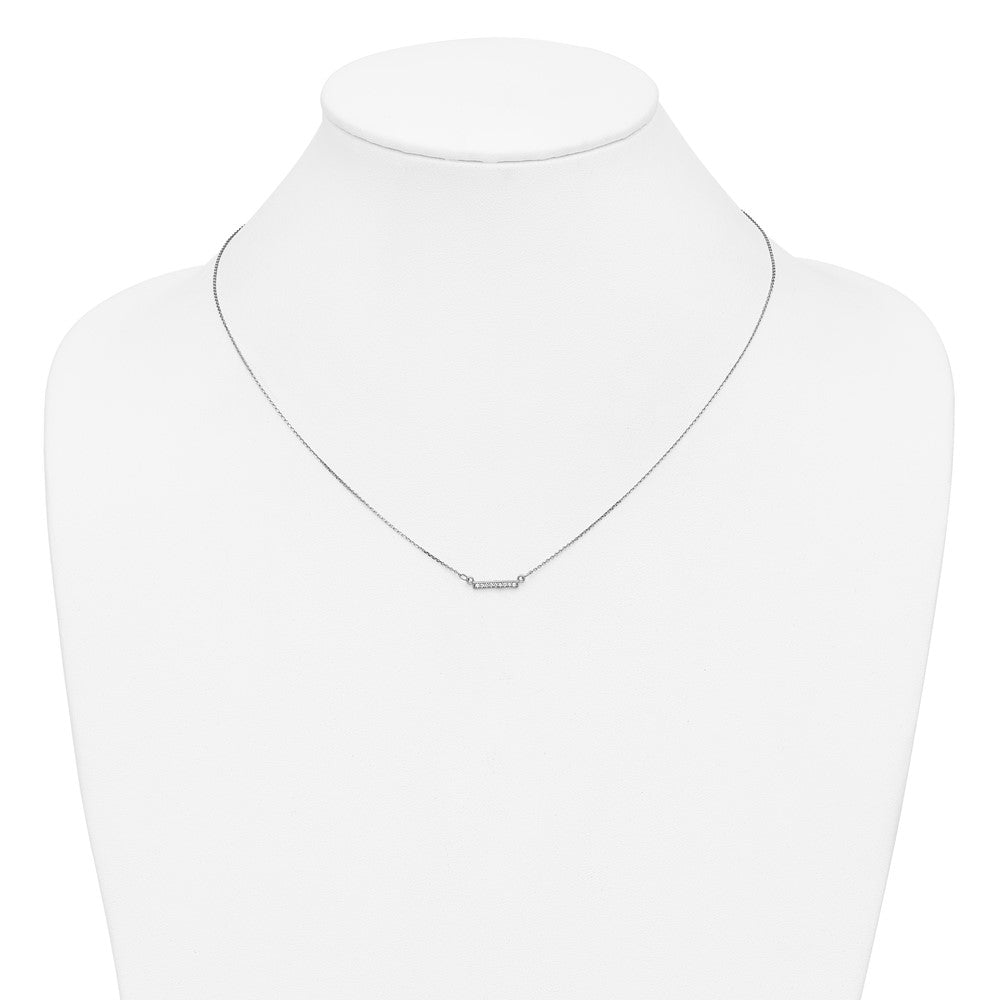 Diamond Tiny Bar Necklaces