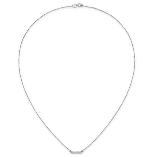 Diamond Tiny Bar Necklaces