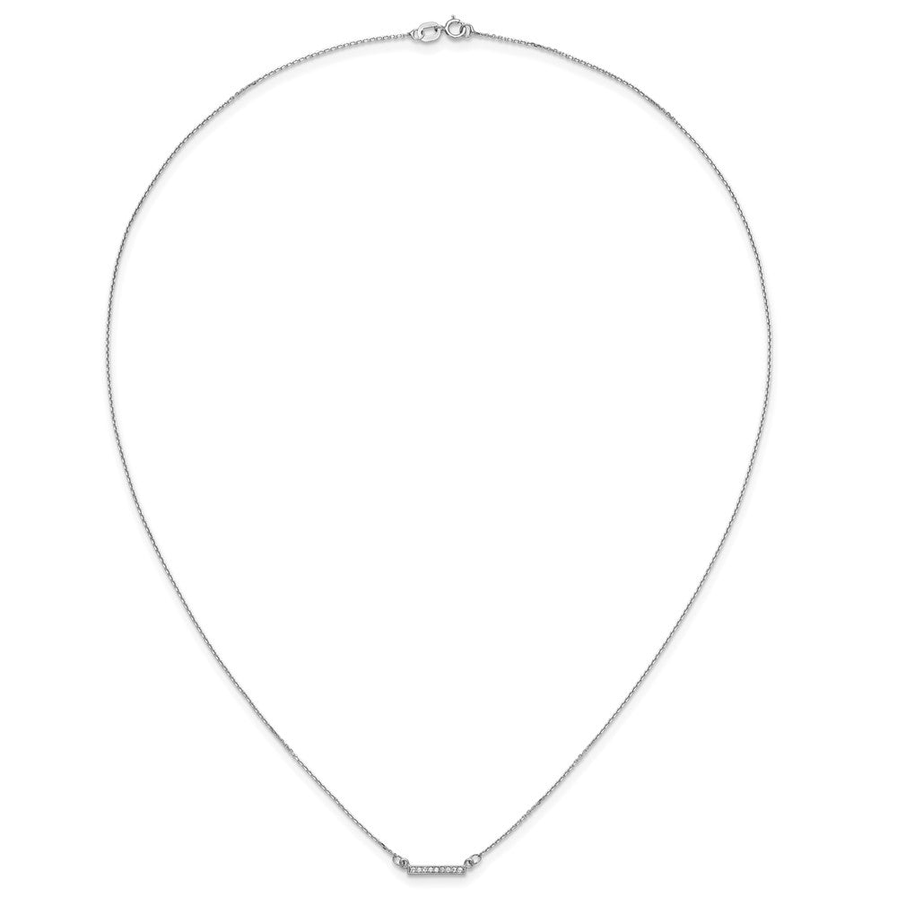 Diamond Tiny Bar Necklaces