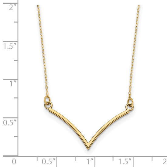 Gold V Necklace
