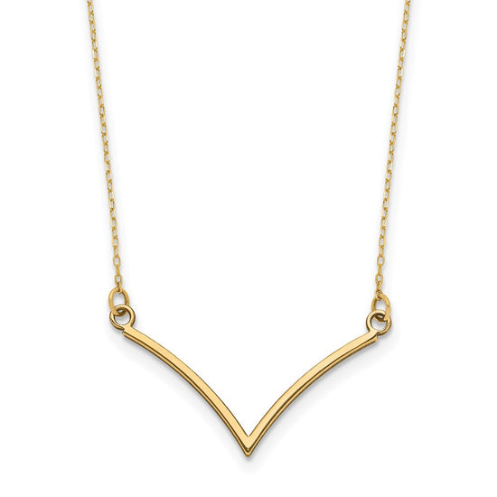 Gold V Necklace