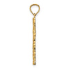 10K Nugget Cross Pendant