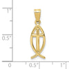 Gold Ichthus Pendants