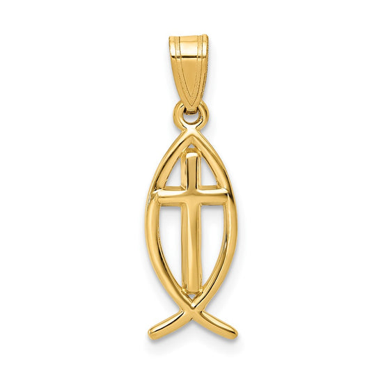 Gold Ichthus Pendants