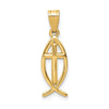 Gold Ichthus Pendants