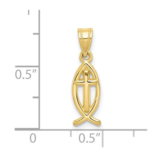 Gold Ichthus Pendants
