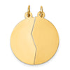 Gold Mizpah Pendants