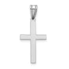 Gold Polished Flat Latin Cross Pendant