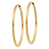 10k 1.5mm Polished Round Endless Hoop Earrings