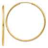 10k 1.5mm Polished Round Endless Hoop Earrings
