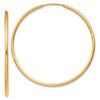 10k 1.5mm Polished Round Endless Hoop Earrings