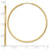 10k 1.5mm Polished Round Endless Hoop Earrings