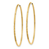 10k 1.25mm Diamond-cut Endless Hoop Earring