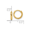 10k Polished Hinged Hoop Earrings