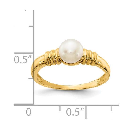 Gold Pearl Ring