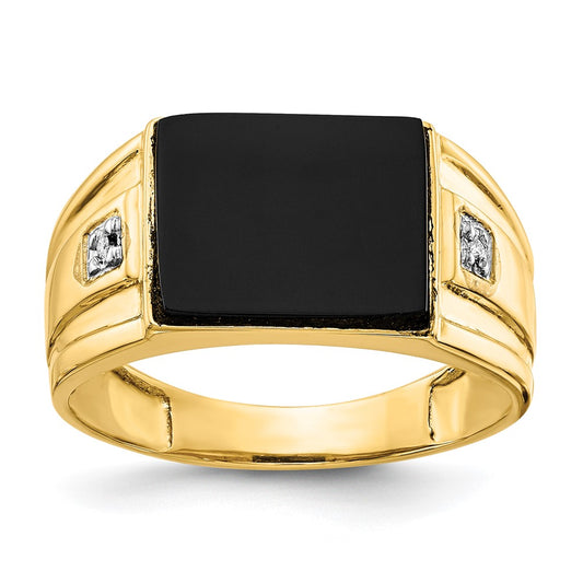 Men's Onyx & Diamond Rings
