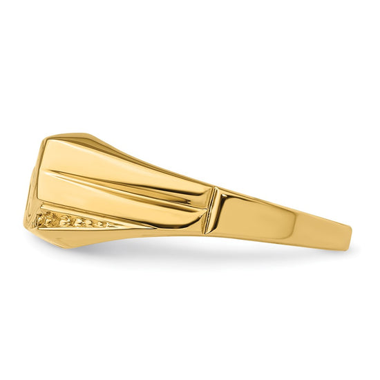10K Mens AA Diamond DAD Ring