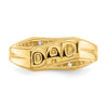 10K Mens AA Diamond DAD Ring