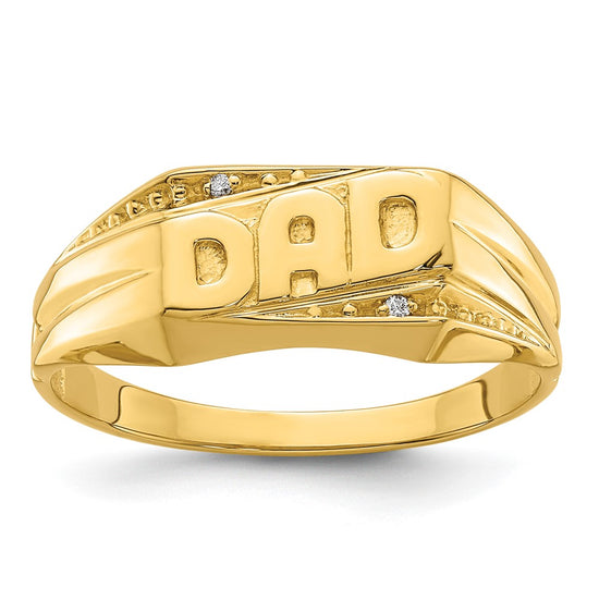 Men's Diamond 'DAD' Rings