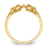 10K Polished Pearl Ring Mounting