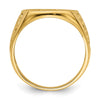 10k Men's Polished and Grooved (Not Enameled) Masonic Ring