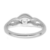 10K White Gold Diamond Ring Mounting