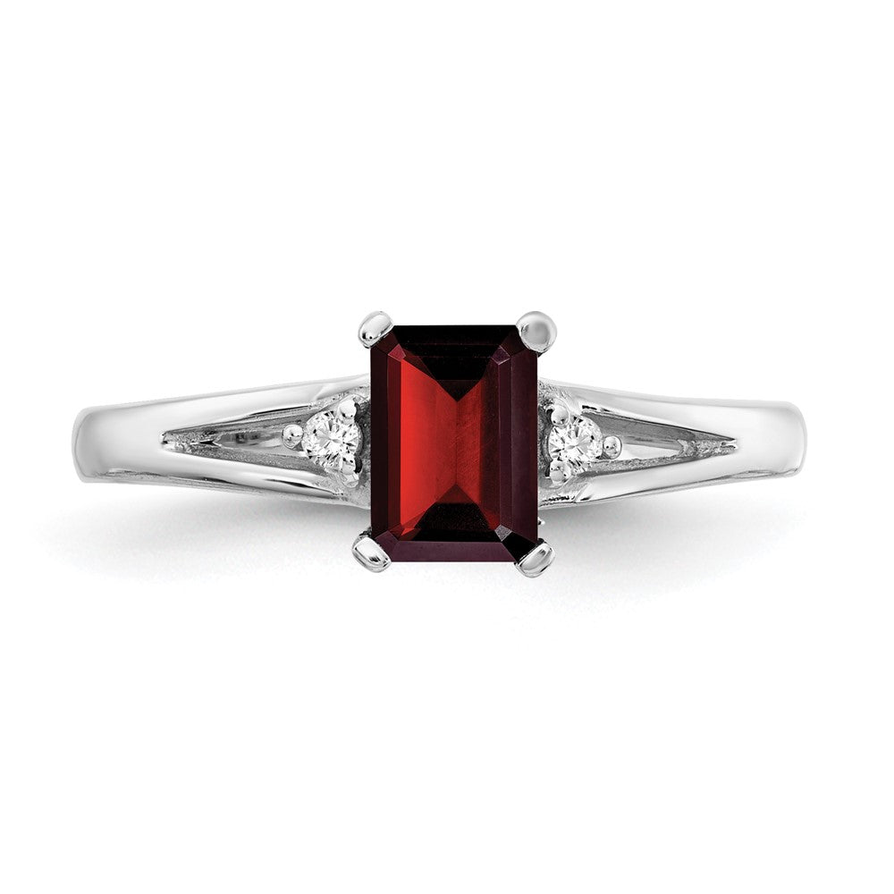 Emerald Cut Gemstone & Diamond Rings