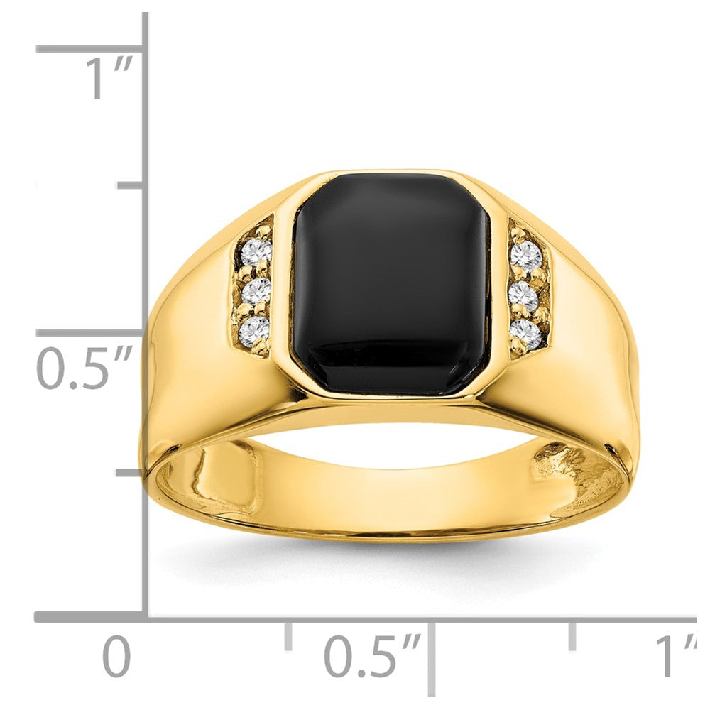 Men's Onyx & Diamond Rings