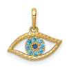 Gold Polished Eye Pendants