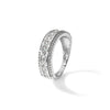 10K Tiara Collection White Gold Polished CZ Ring