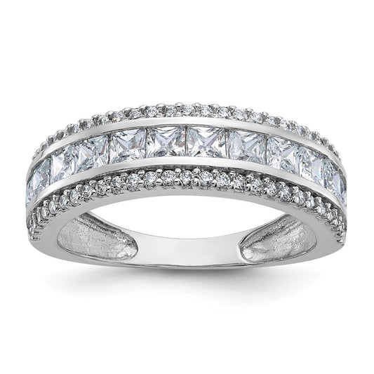 10K Tiara Collection Polished CZ Ring
