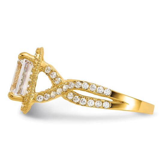 Tiara Collection Polished CZ Rings