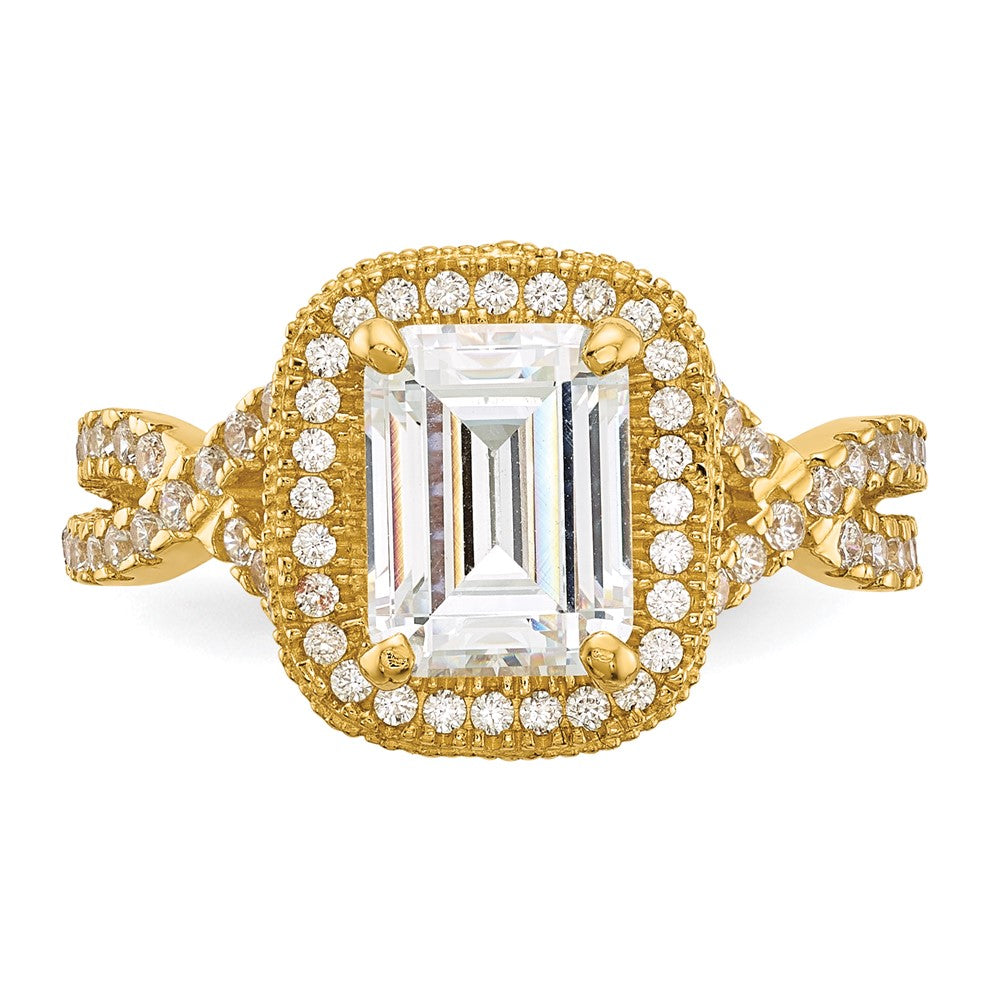 Tiara Collection Polished CZ Rings