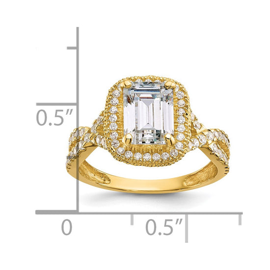 Tiara Collection Polished CZ Rings