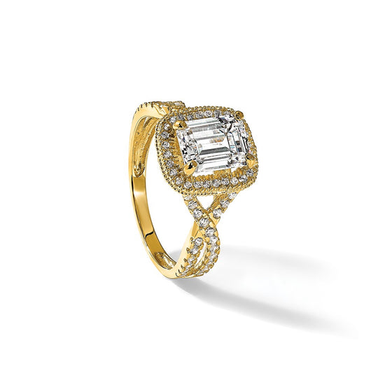 Tiara Collection Polished CZ Rings