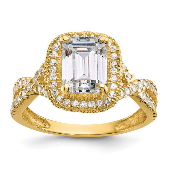 Tiara Collection Polished CZ Rings