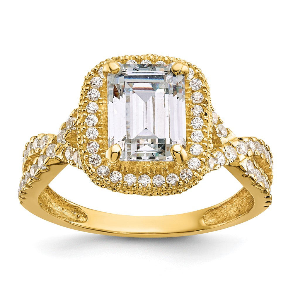 Tiara Collection Polished CZ Rings
