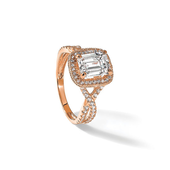 Tiara Collection Polished CZ Rings