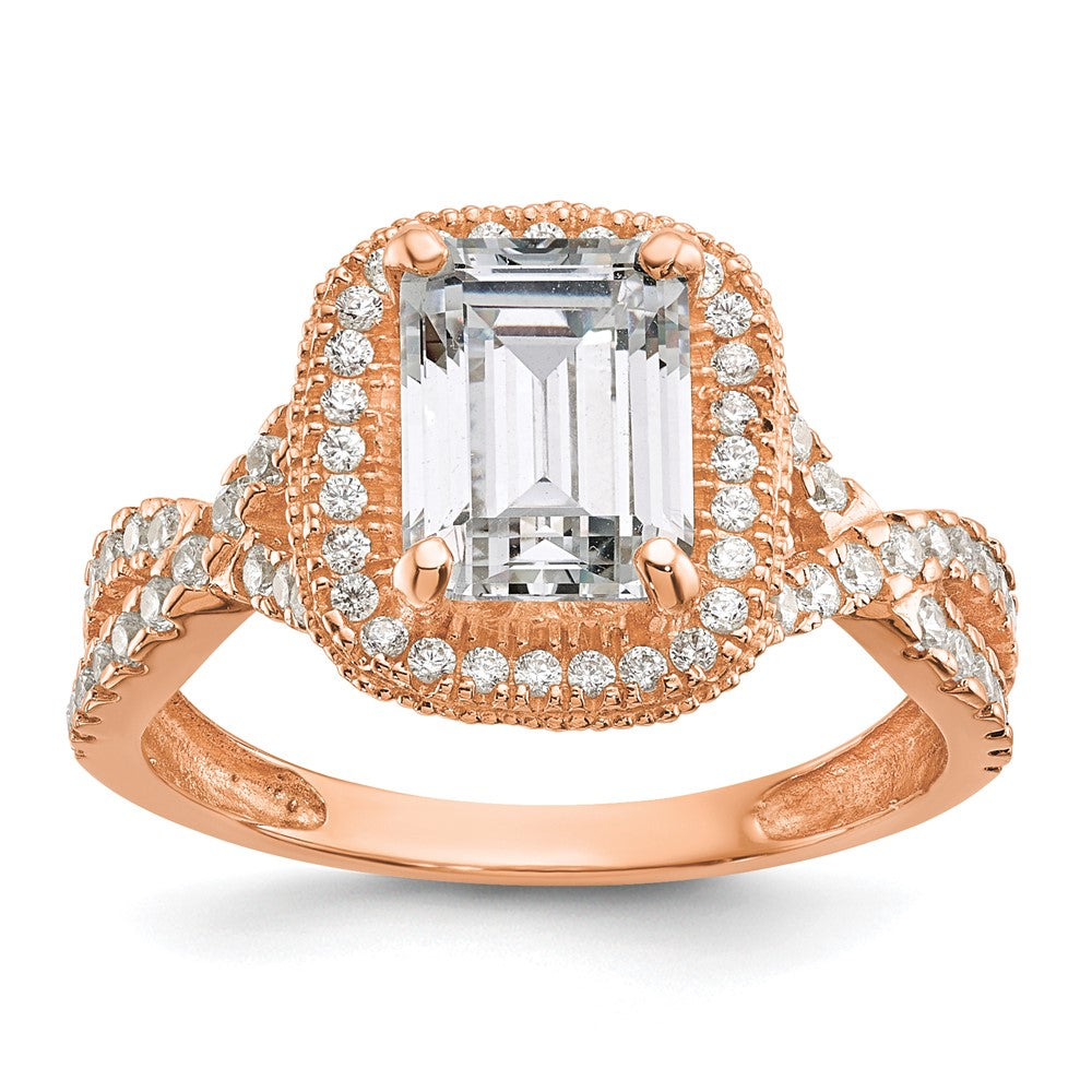 Tiara Collection Polished CZ Rings