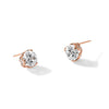 10K Tiara Collection Polished CZ Post Earrings