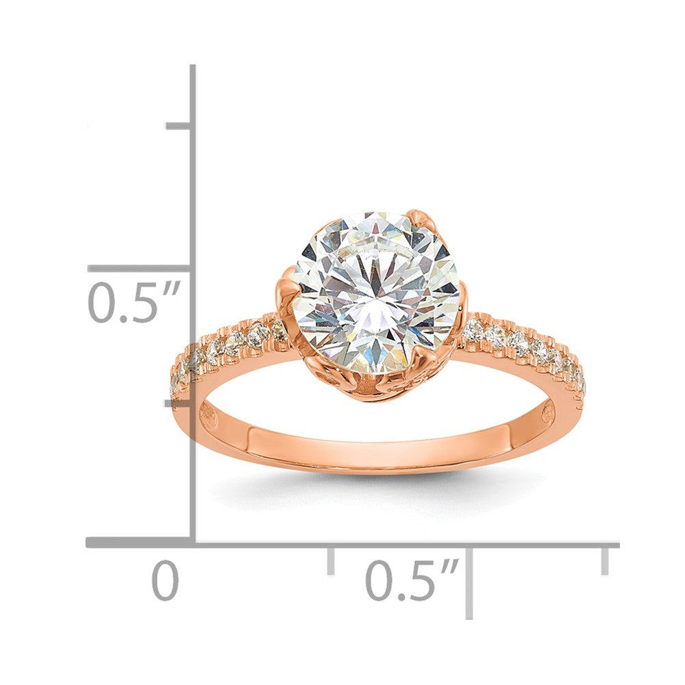 Tiara Collection Polished CZ Rings