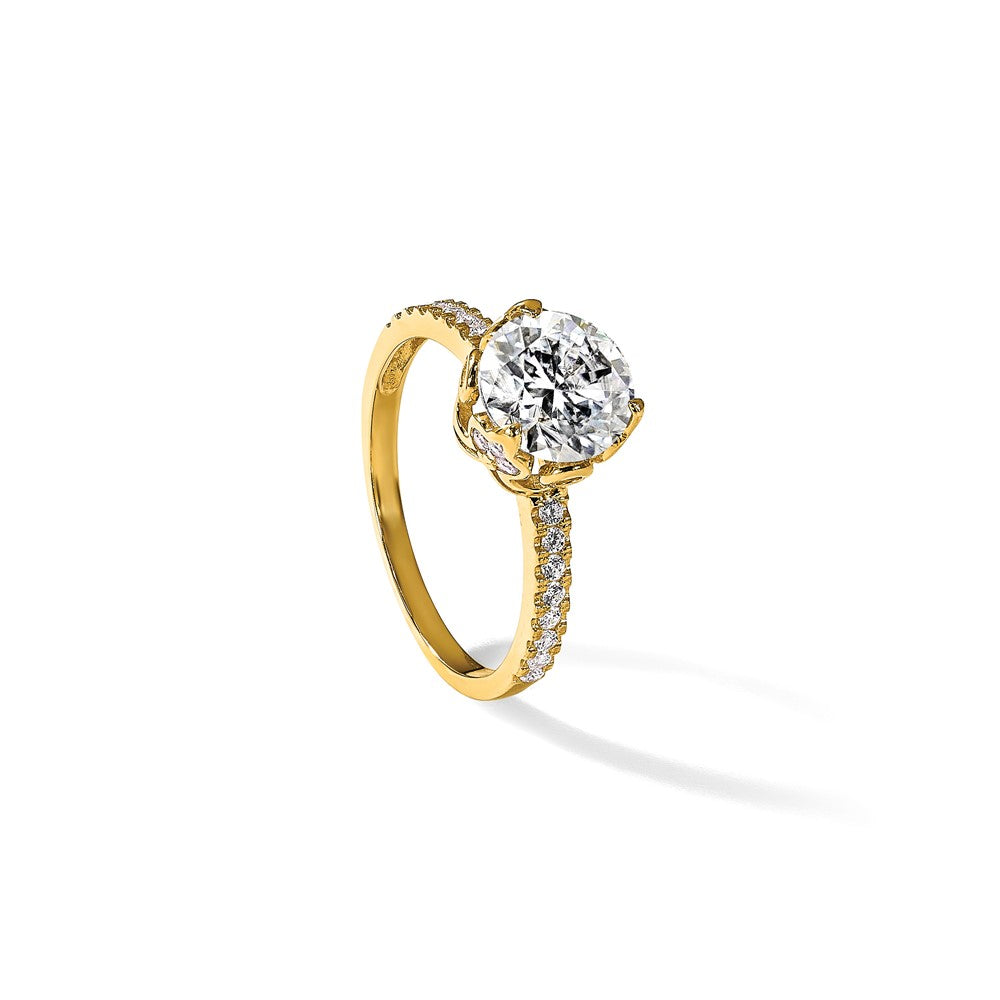 Tiara Collection Polished CZ Rings