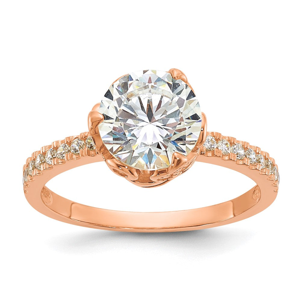 Tiara Collection Polished CZ Rings