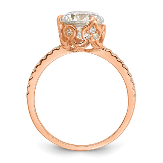 Tiara Collection Polished CZ Rings