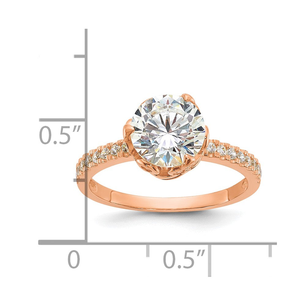Tiara Collection Polished CZ Rings
