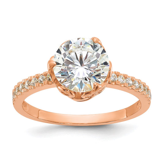 Tiara Collection Polished CZ Rings