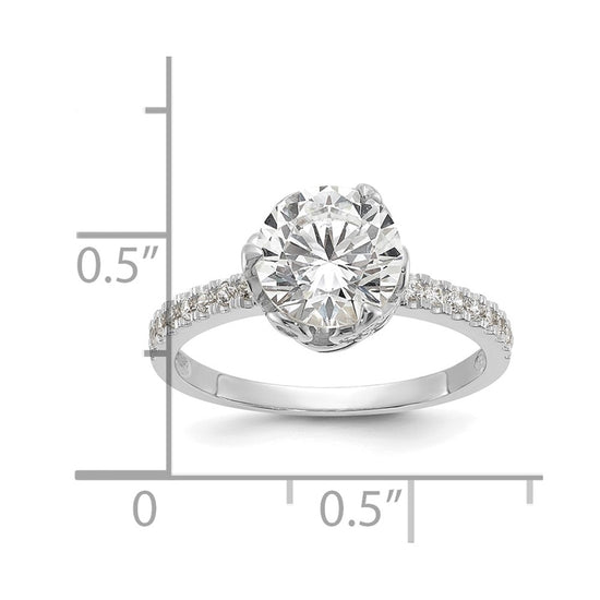 Tiara Collection Polished CZ Rings