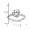 Tiara Collection Polished CZ Rings