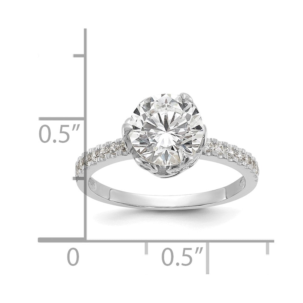 Tiara Collection Polished CZ Rings