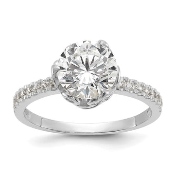 Tiara Collection Polished CZ Rings